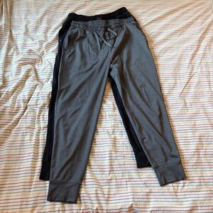 Costco Kirkland Signature Men's Joggers, 2 pair, Grey + Black, Men's Large
